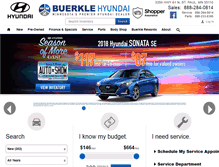 Tablet Screenshot of buerklehyundai.com